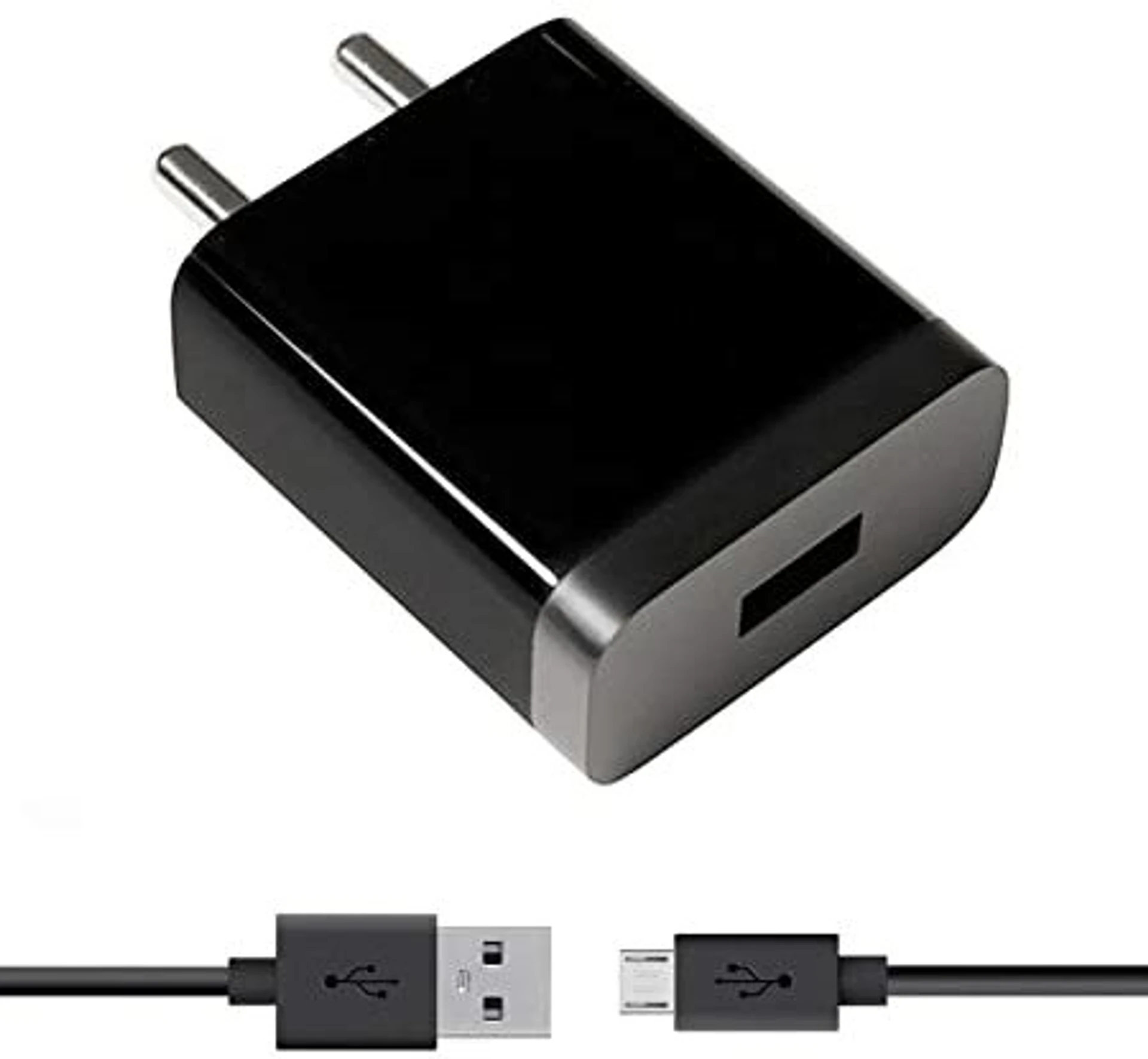 12 W Quick Charge 2.4 A Wall Charger for Mobile with Detachable Cable