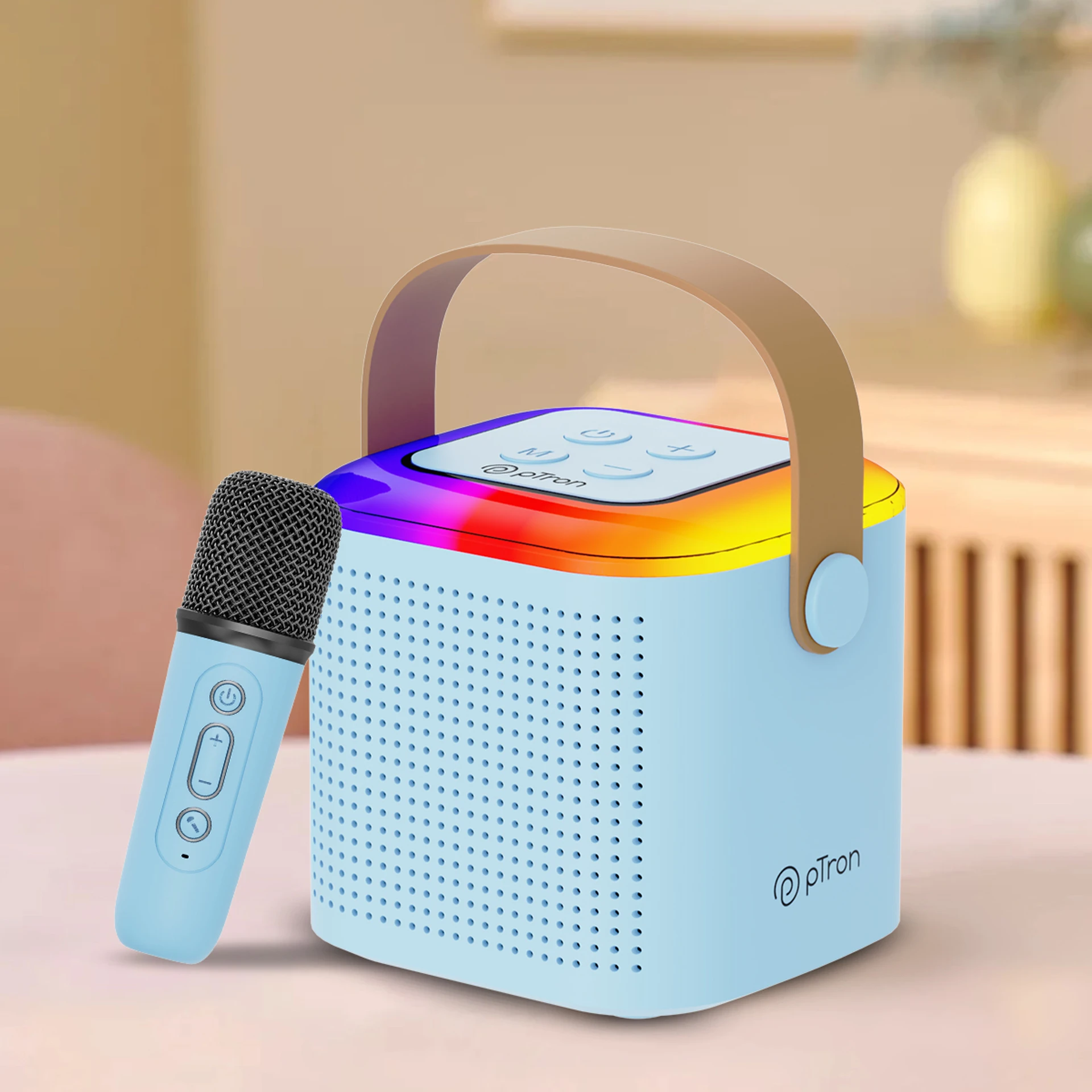 Mic, 10W Pristine Sound, 8Hrs Playtime 10 W Bluetooth Speaker